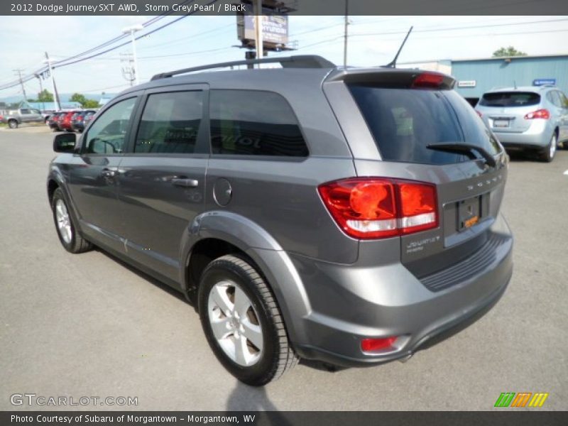 Storm Grey Pearl / Black 2012 Dodge Journey SXT AWD