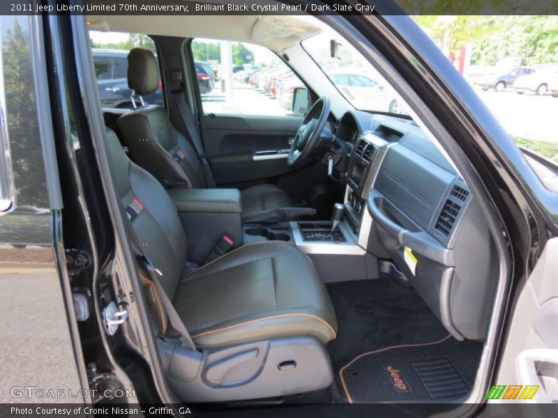 Brilliant Black Crystal Pearl / Dark Slate Gray 2011 Jeep Liberty Limited 70th Anniversary