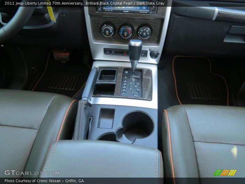 Brilliant Black Crystal Pearl / Dark Slate Gray 2011 Jeep Liberty Limited 70th Anniversary