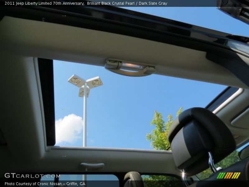 Brilliant Black Crystal Pearl / Dark Slate Gray 2011 Jeep Liberty Limited 70th Anniversary