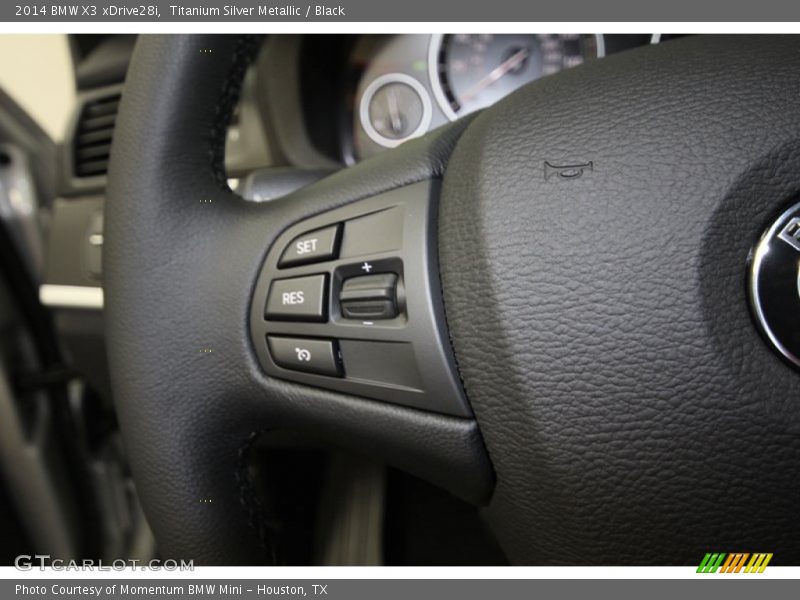 Titanium Silver Metallic / Black 2014 BMW X3 xDrive28i