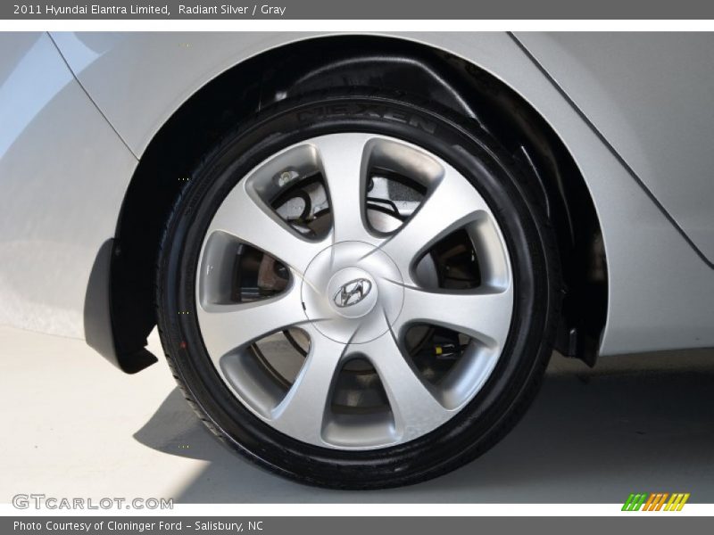 Radiant Silver / Gray 2011 Hyundai Elantra Limited