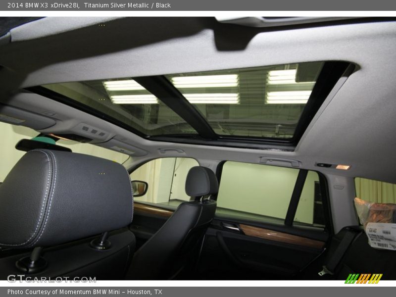 Titanium Silver Metallic / Black 2014 BMW X3 xDrive28i