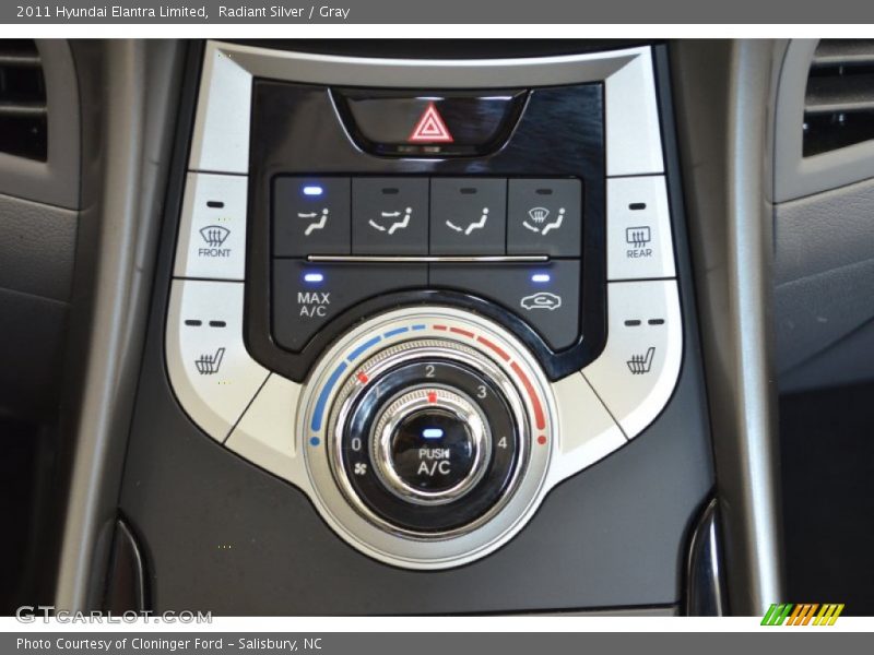 Radiant Silver / Gray 2011 Hyundai Elantra Limited