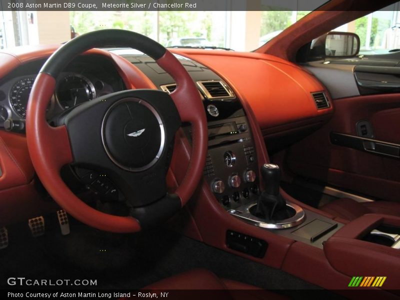 Meteorite Silver / Chancellor Red 2008 Aston Martin DB9 Coupe