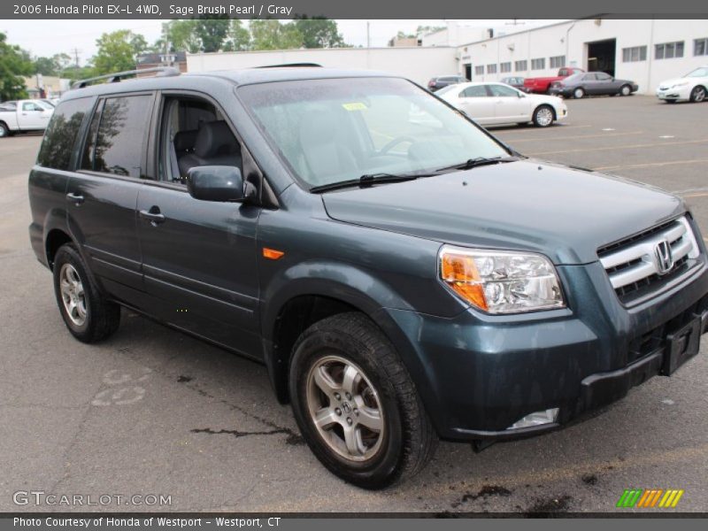 Sage Brush Pearl / Gray 2006 Honda Pilot EX-L 4WD