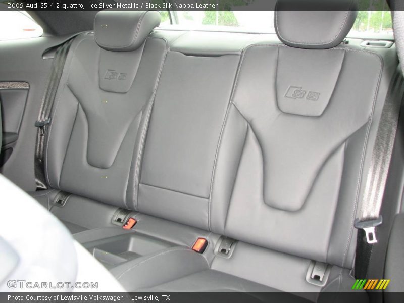Ice Silver Metallic / Black Silk Nappa Leather 2009 Audi S5 4.2 quattro