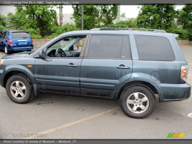 Sage Brush Pearl / Gray 2006 Honda Pilot EX-L 4WD