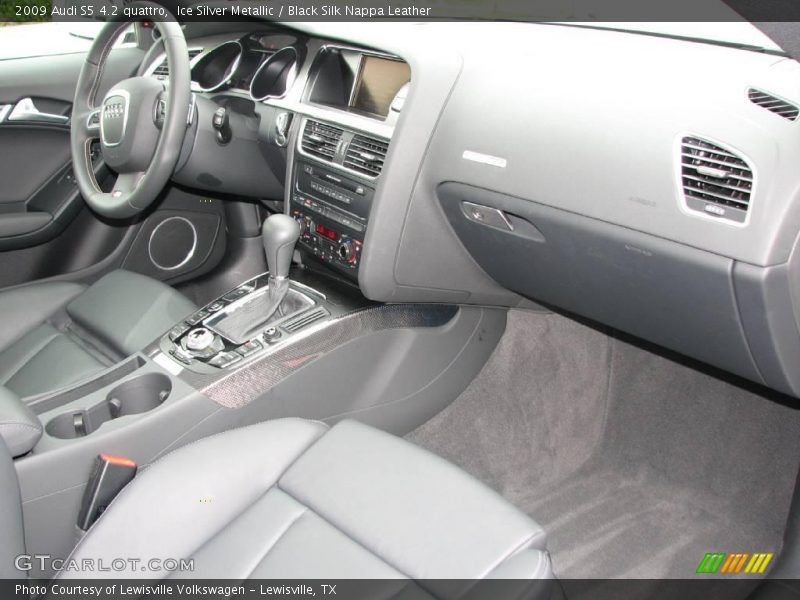 Ice Silver Metallic / Black Silk Nappa Leather 2009 Audi S5 4.2 quattro
