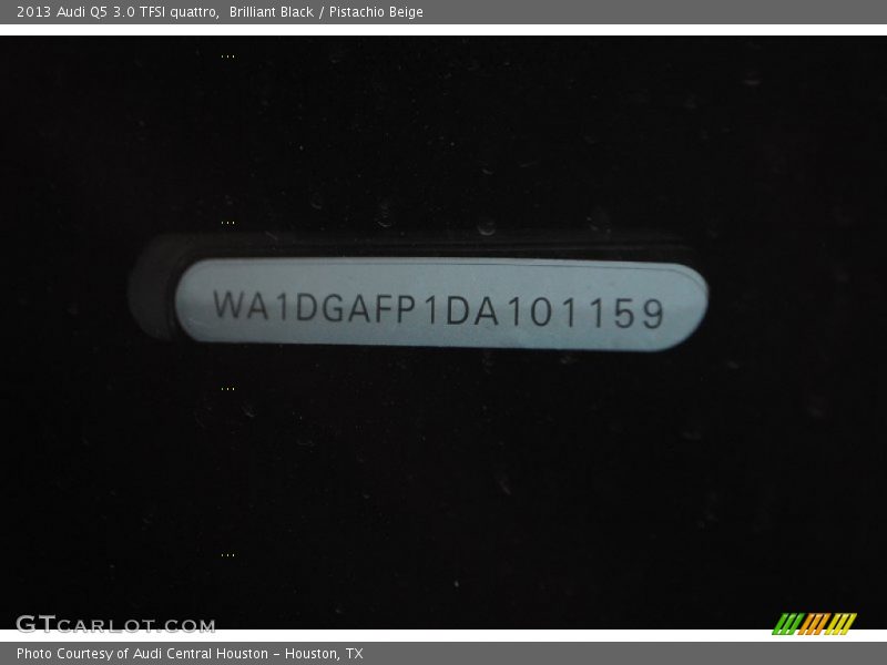 Brilliant Black / Pistachio Beige 2013 Audi Q5 3.0 TFSI quattro