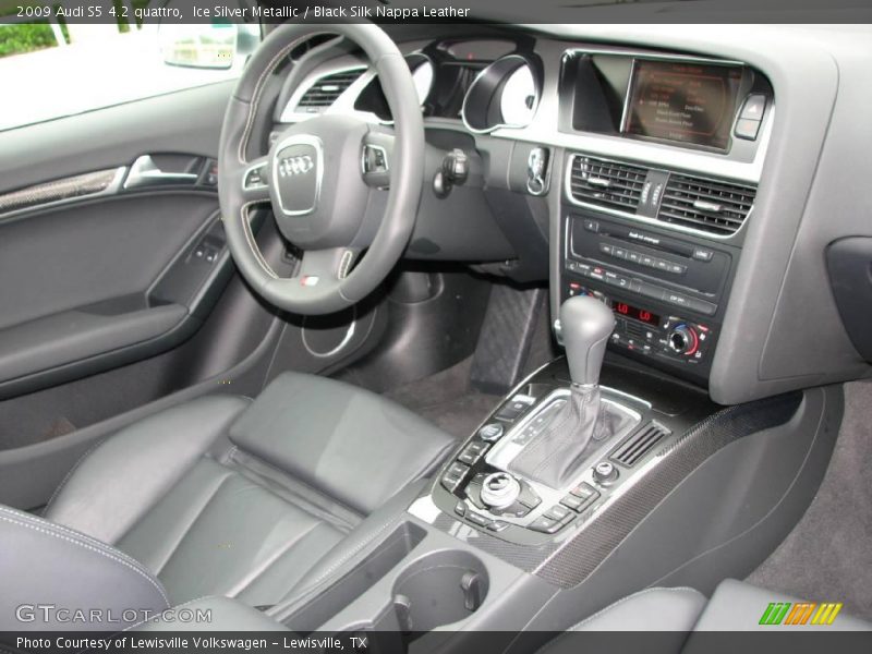 Ice Silver Metallic / Black Silk Nappa Leather 2009 Audi S5 4.2 quattro
