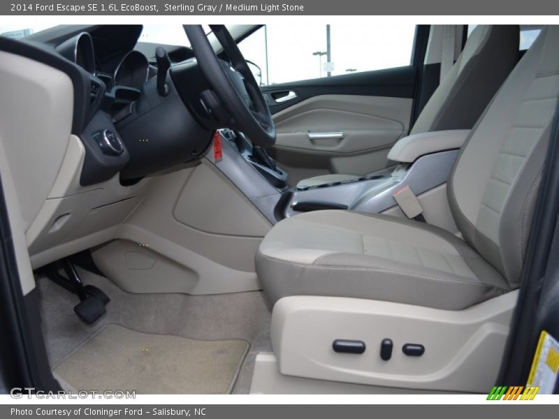 Sterling Gray / Medium Light Stone 2014 Ford Escape SE 1.6L EcoBoost