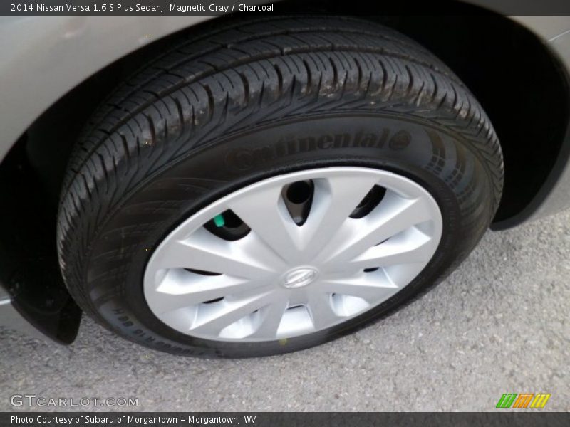 Magnetic Gray / Charcoal 2014 Nissan Versa 1.6 S Plus Sedan