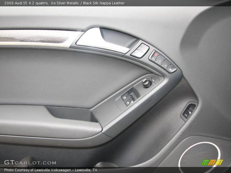 Ice Silver Metallic / Black Silk Nappa Leather 2009 Audi S5 4.2 quattro