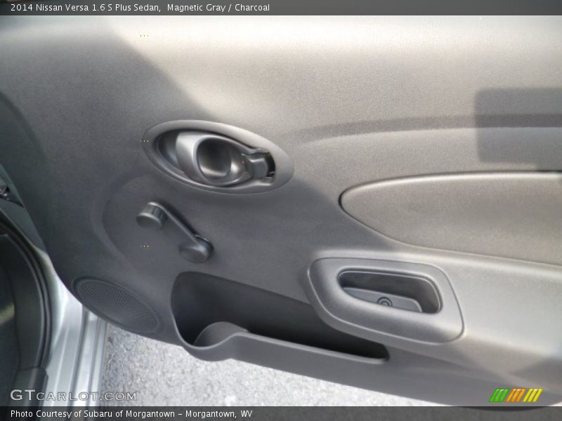 Magnetic Gray / Charcoal 2014 Nissan Versa 1.6 S Plus Sedan