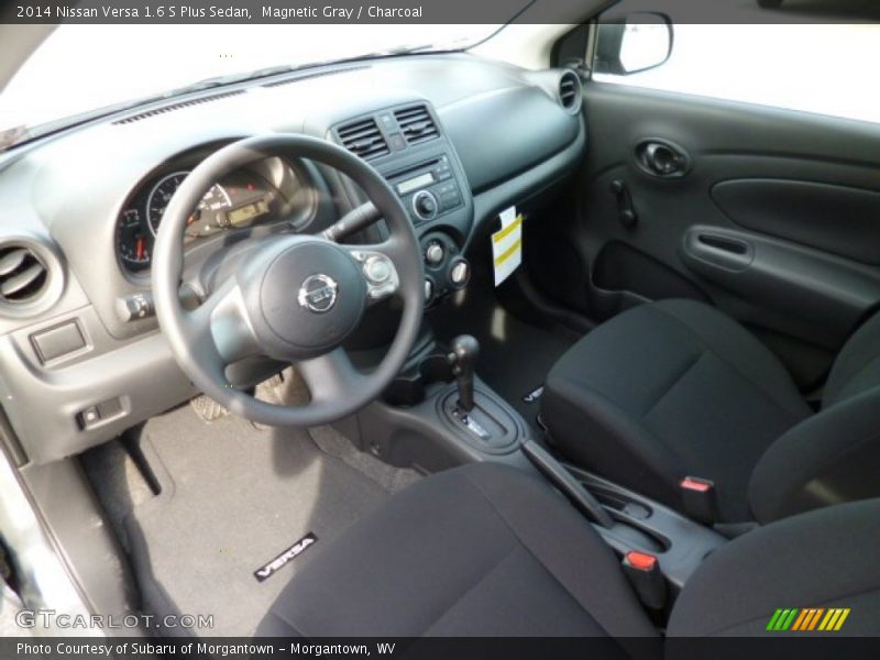 Charcoal Interior - 2014 Versa 1.6 S Plus Sedan 