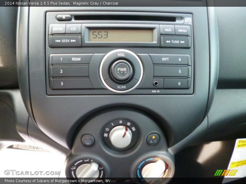 Controls of 2014 Versa 1.6 S Plus Sedan