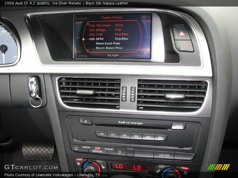 Ice Silver Metallic / Black Silk Nappa Leather 2009 Audi S5 4.2 quattro