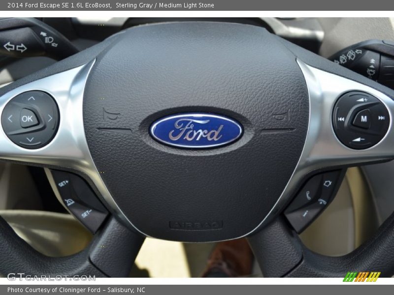 Sterling Gray / Medium Light Stone 2014 Ford Escape SE 1.6L EcoBoost