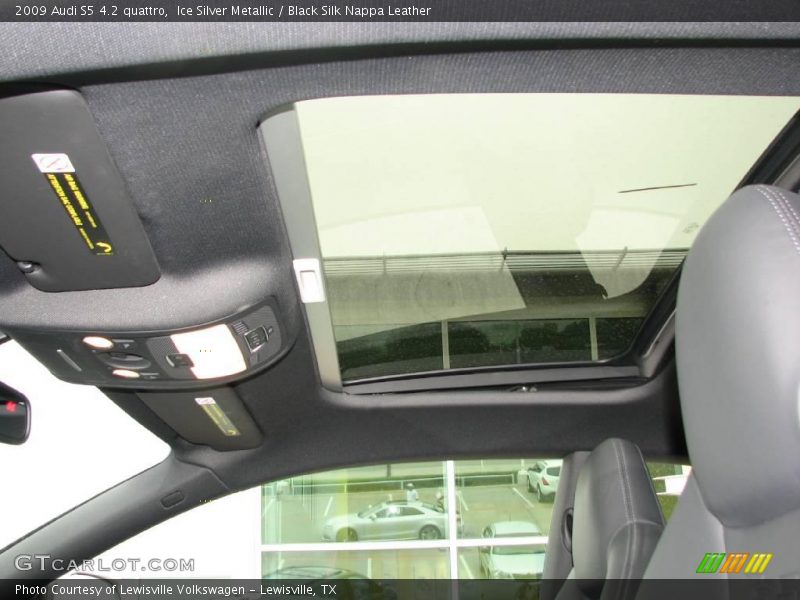 Ice Silver Metallic / Black Silk Nappa Leather 2009 Audi S5 4.2 quattro