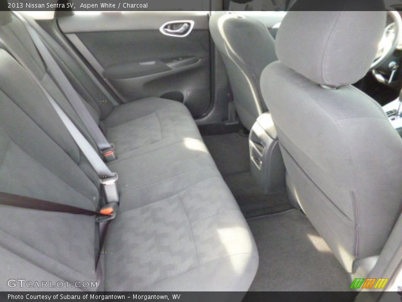 Aspen White / Charcoal 2013 Nissan Sentra SV