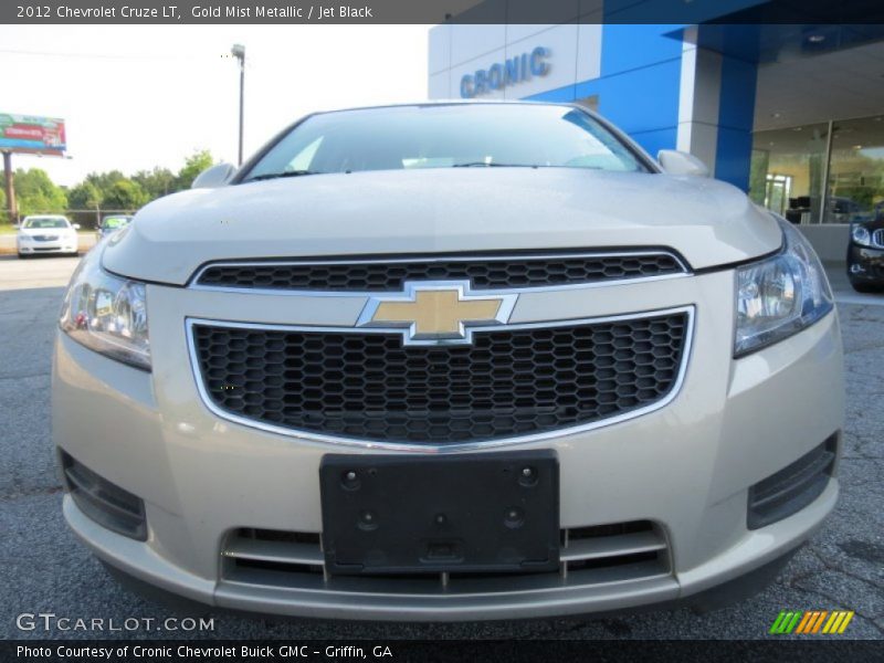Gold Mist Metallic / Jet Black 2012 Chevrolet Cruze LT