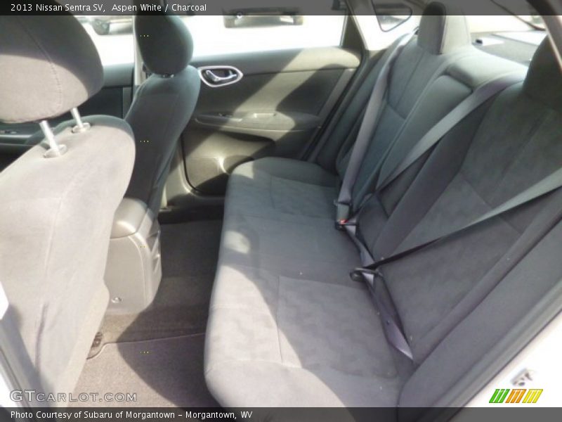 Aspen White / Charcoal 2013 Nissan Sentra SV