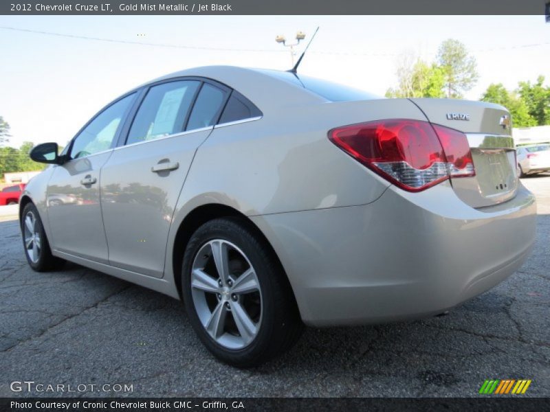 Gold Mist Metallic / Jet Black 2012 Chevrolet Cruze LT
