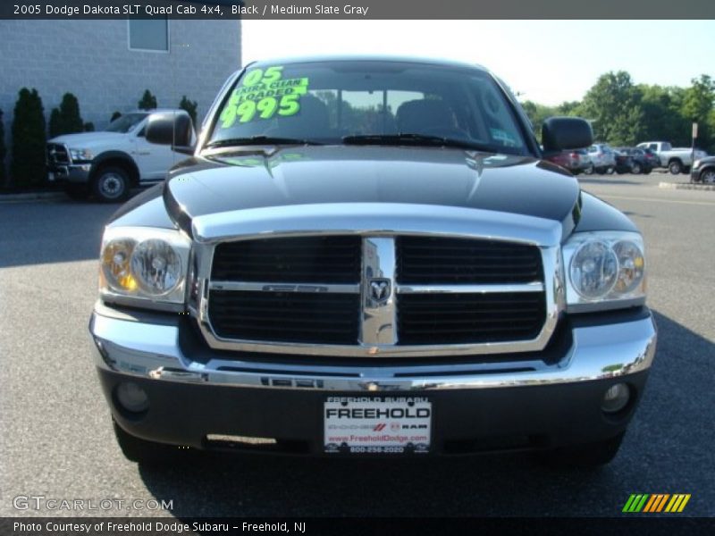 Black / Medium Slate Gray 2005 Dodge Dakota SLT Quad Cab 4x4