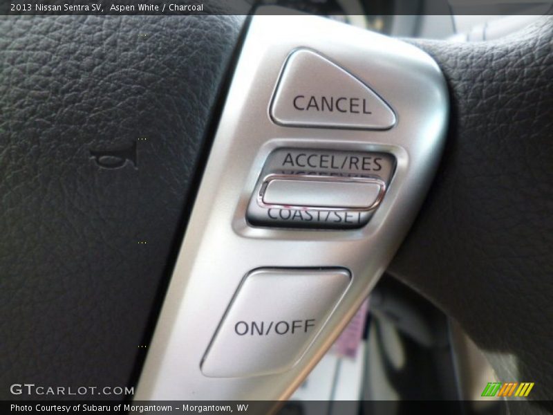 Aspen White / Charcoal 2013 Nissan Sentra SV