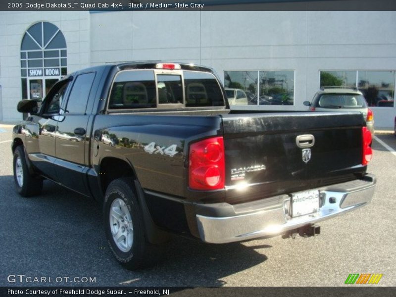 Black / Medium Slate Gray 2005 Dodge Dakota SLT Quad Cab 4x4