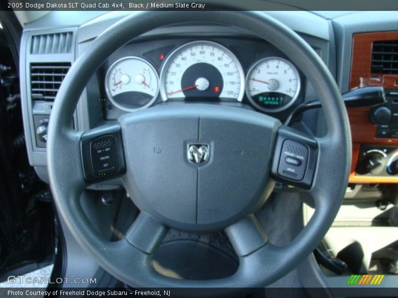 Black / Medium Slate Gray 2005 Dodge Dakota SLT Quad Cab 4x4
