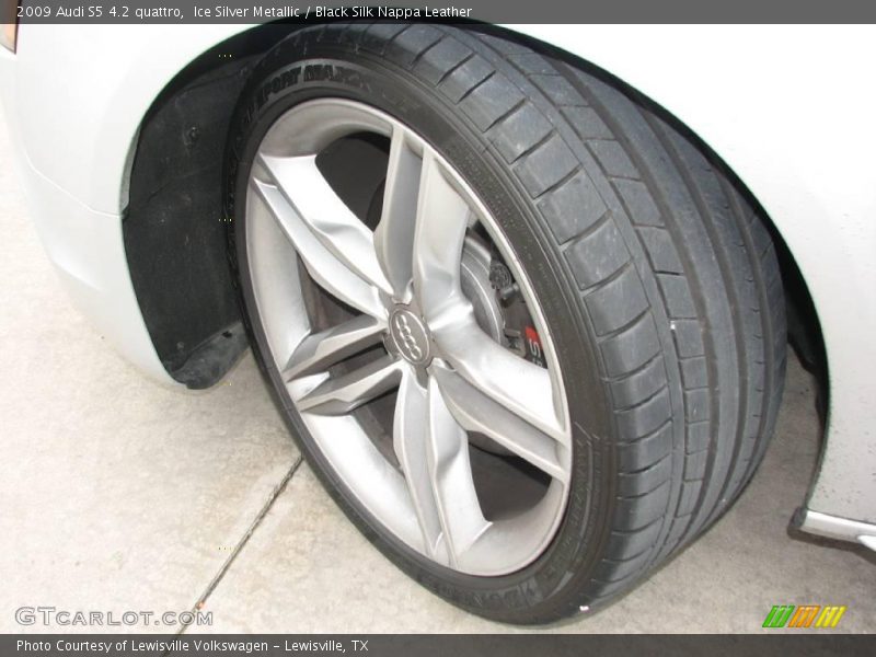 Ice Silver Metallic / Black Silk Nappa Leather 2009 Audi S5 4.2 quattro