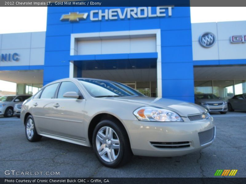 Gold Mist Metallic / Ebony 2012 Chevrolet Impala LT