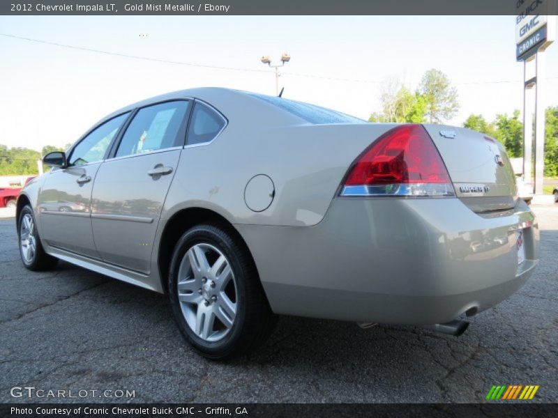Gold Mist Metallic / Ebony 2012 Chevrolet Impala LT
