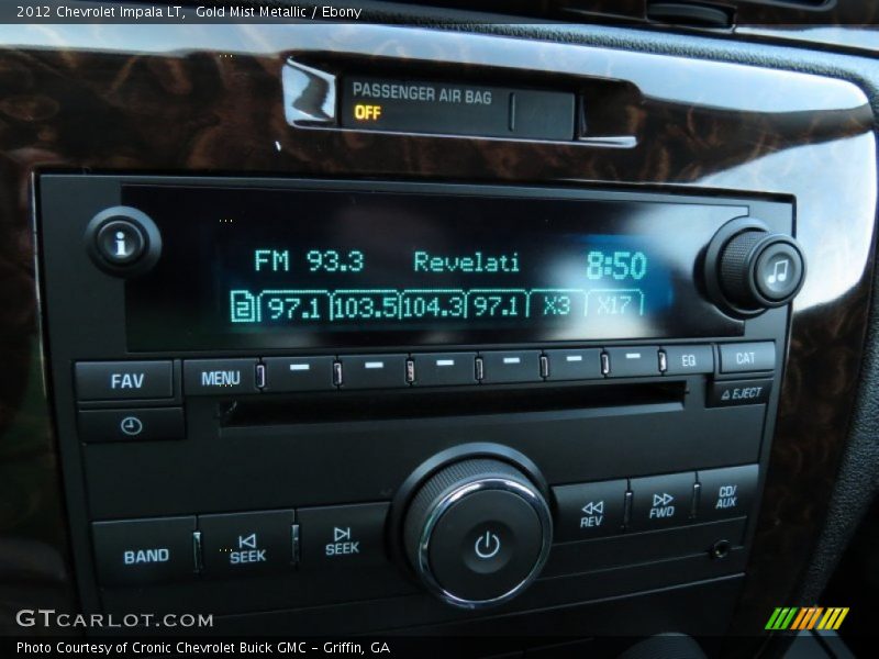 Gold Mist Metallic / Ebony 2012 Chevrolet Impala LT
