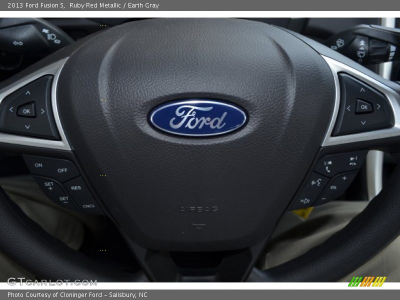 Ruby Red Metallic / Earth Gray 2013 Ford Fusion S