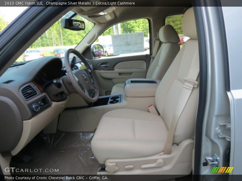 Champagne Silver Metallic / Cocoa/Light Cashmere 2013 GMC Yukon SLE