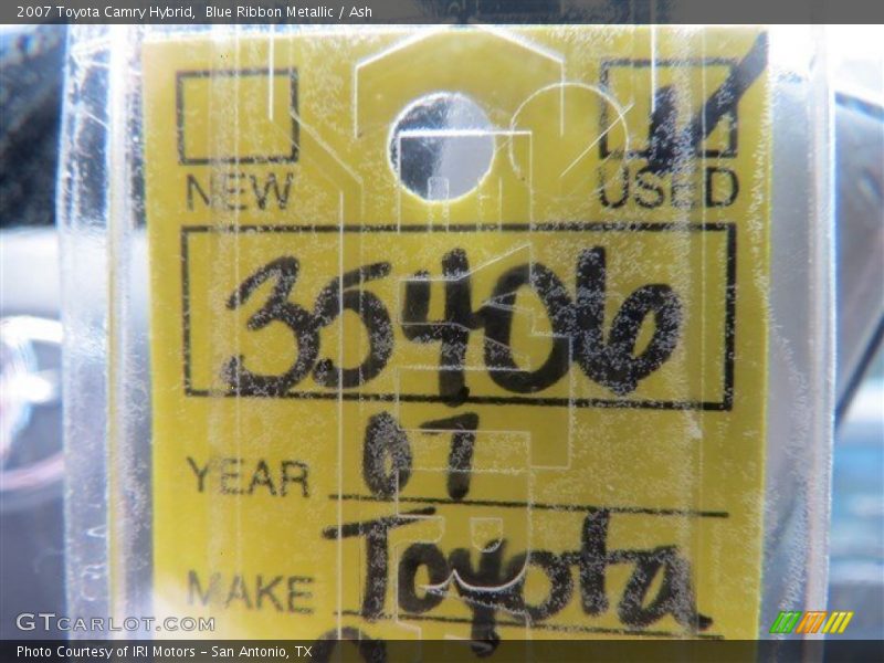 Blue Ribbon Metallic / Ash 2007 Toyota Camry Hybrid