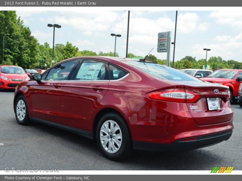 Ruby Red Metallic / Earth Gray 2013 Ford Fusion S
