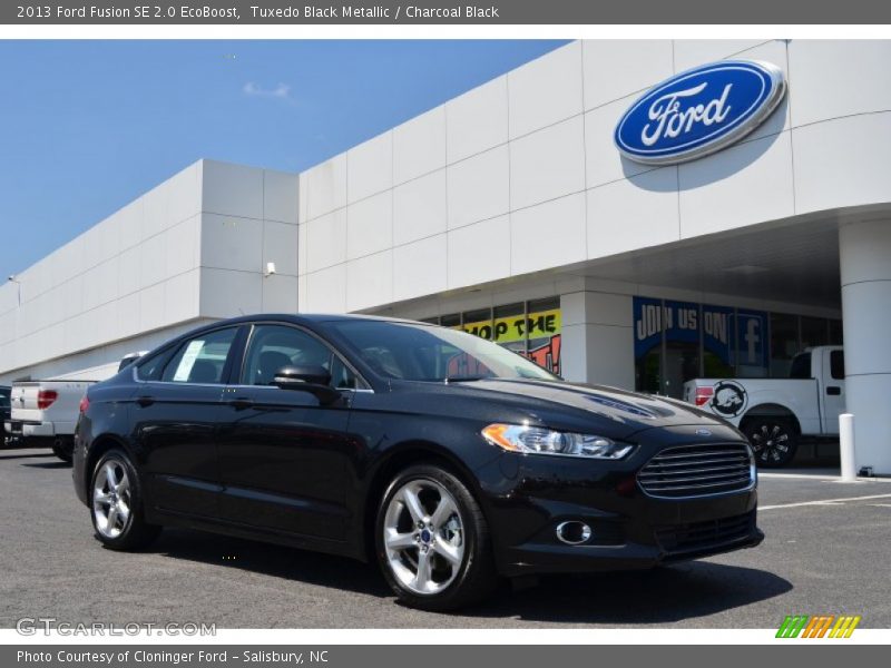 Tuxedo Black Metallic / Charcoal Black 2013 Ford Fusion SE 2.0 EcoBoost