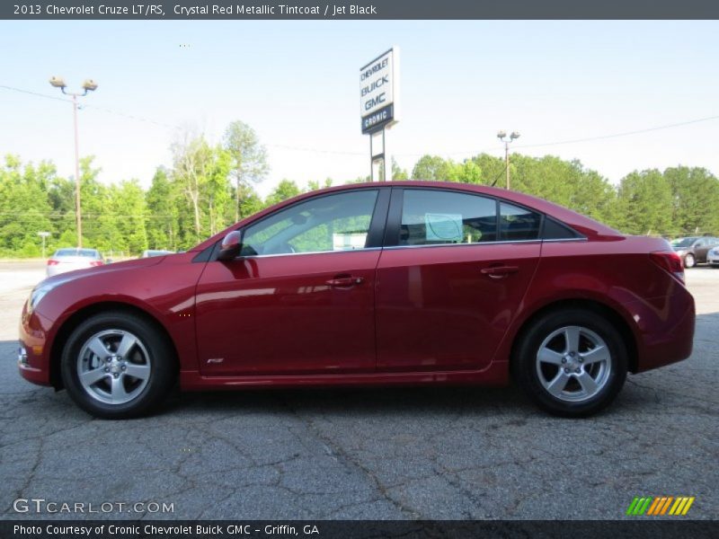 Crystal Red Metallic Tintcoat / Jet Black 2013 Chevrolet Cruze LT/RS