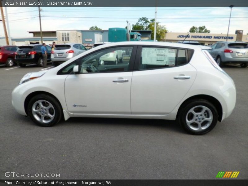 Glacier White / Light Gray 2013 Nissan LEAF SV