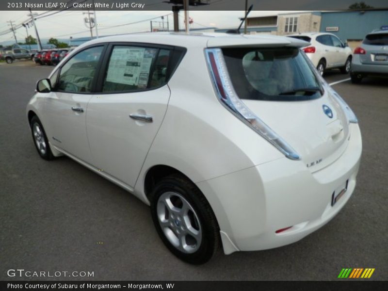 Glacier White / Light Gray 2013 Nissan LEAF SV