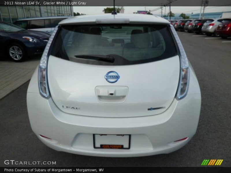 Glacier White / Light Gray 2013 Nissan LEAF SV