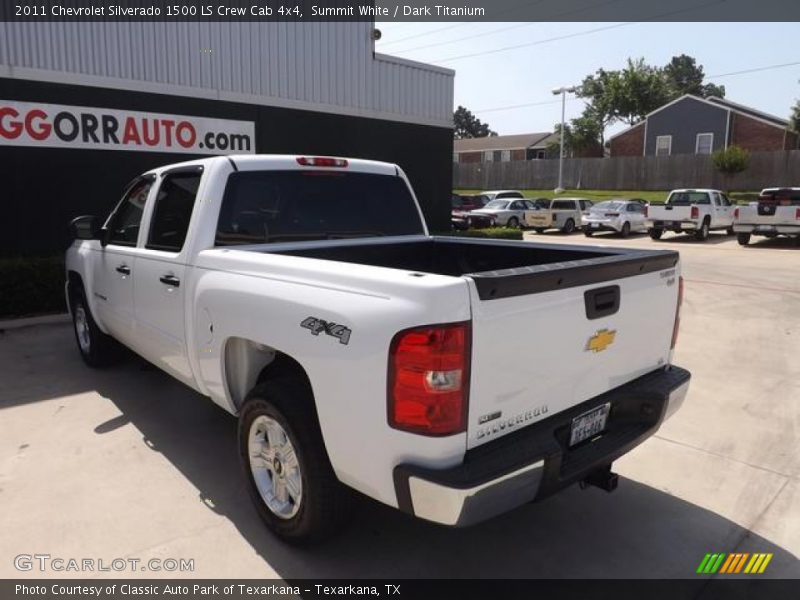 Summit White / Dark Titanium 2011 Chevrolet Silverado 1500 LS Crew Cab 4x4