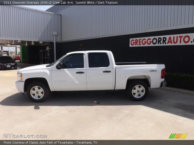 Summit White / Dark Titanium 2011 Chevrolet Silverado 1500 LS Crew Cab 4x4