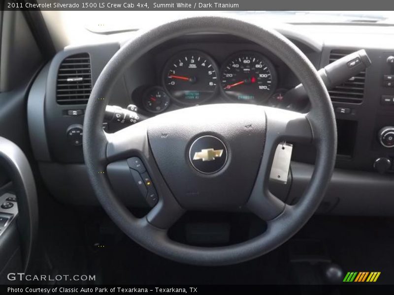 Summit White / Dark Titanium 2011 Chevrolet Silverado 1500 LS Crew Cab 4x4
