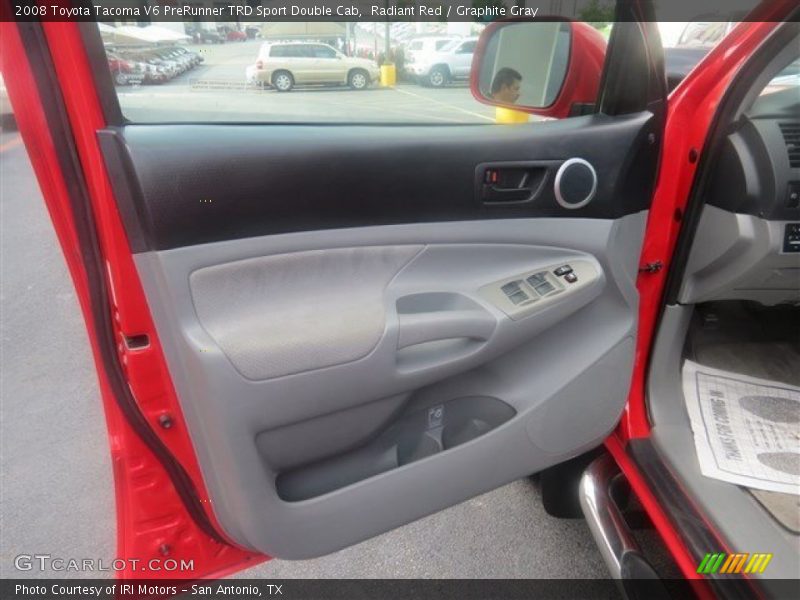 Radiant Red / Graphite Gray 2008 Toyota Tacoma V6 PreRunner TRD Sport Double Cab