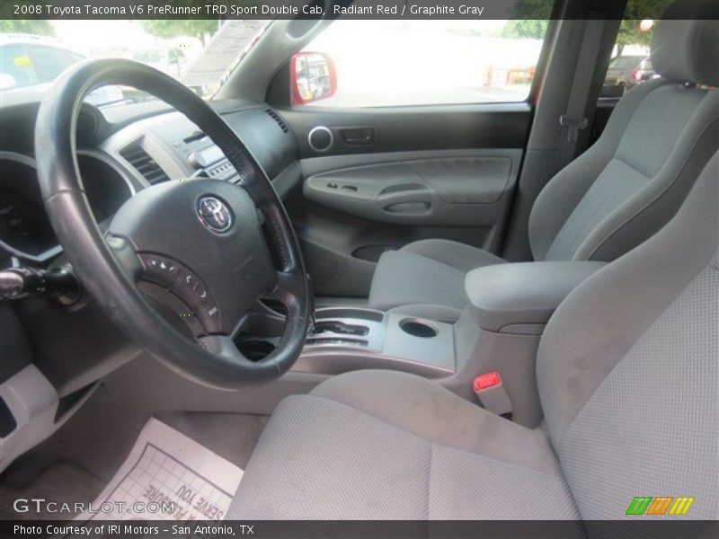 Radiant Red / Graphite Gray 2008 Toyota Tacoma V6 PreRunner TRD Sport Double Cab